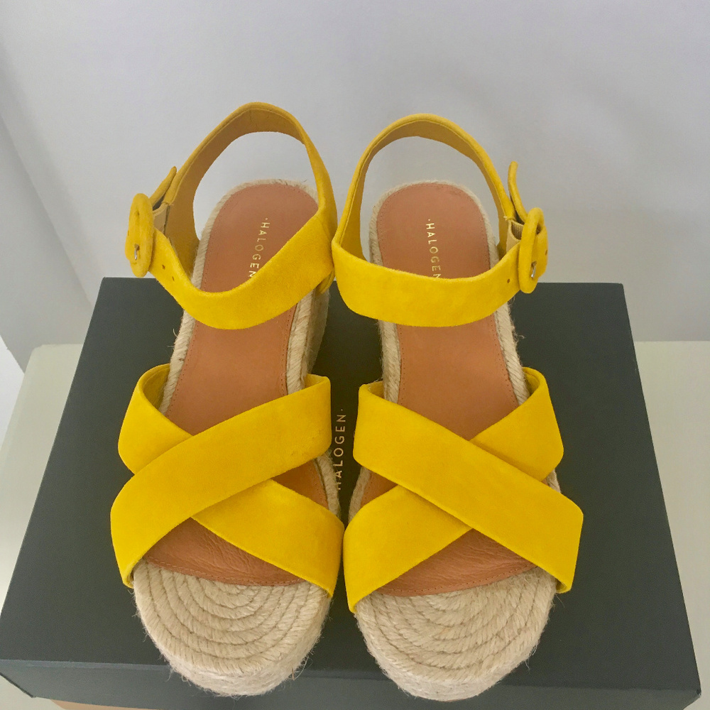Halogen Emery Platform Espadrille sandal (New)